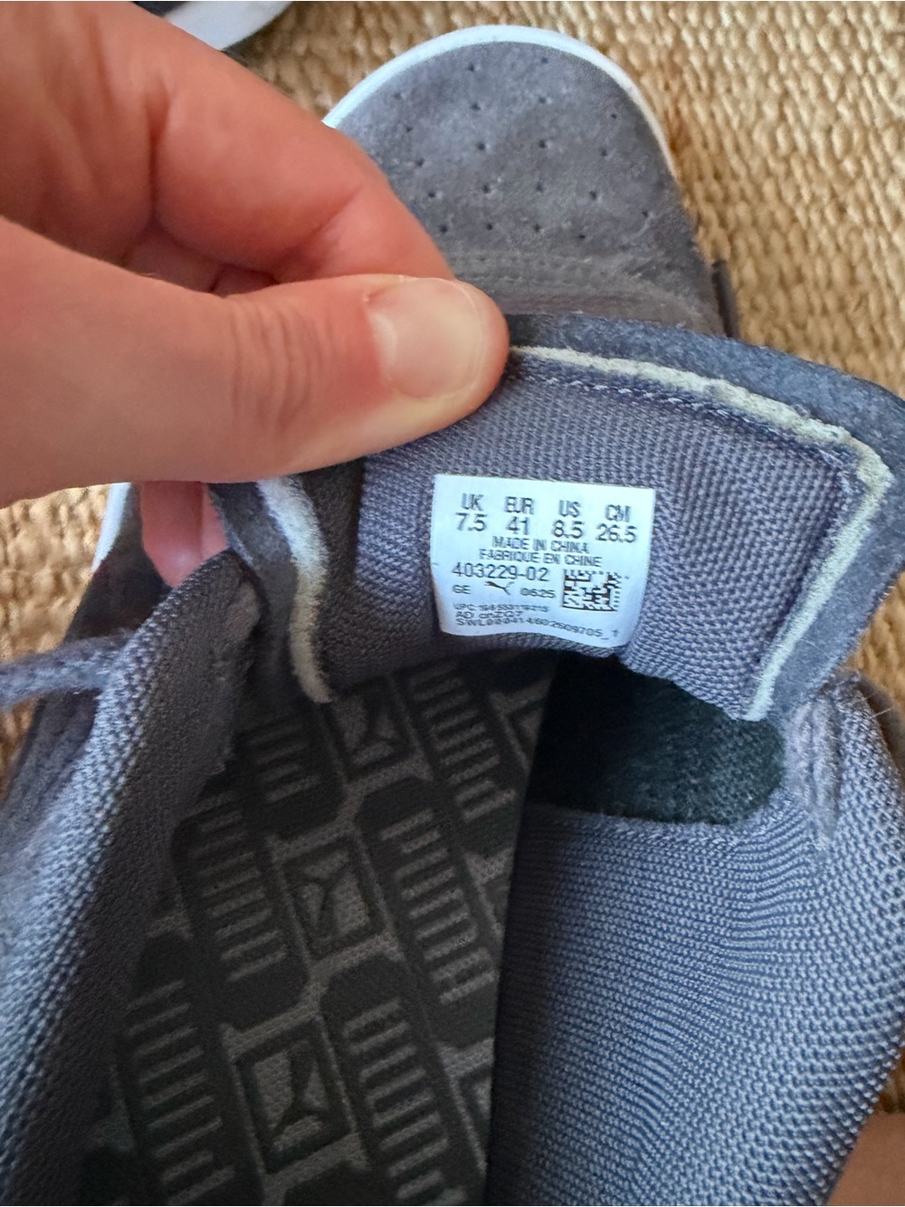 Puma GV Special Gray Suede Lace-Up Sneakers, 10 - Picture 5 of 5